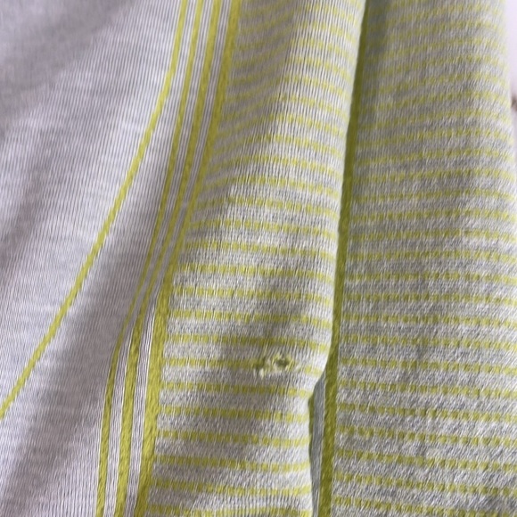 Gymshark womens crop leggings gray and lime green/yellow with contour stitching - Picture 9 of 9